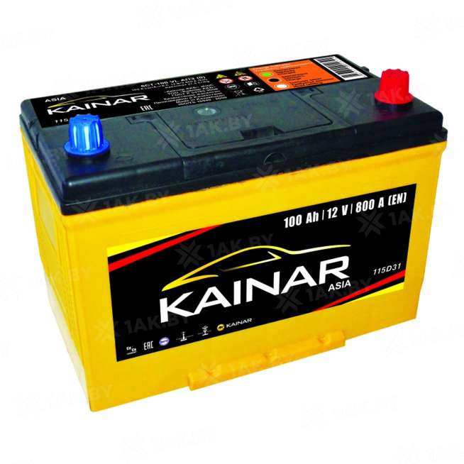Аккумулятор KAINAR (100 Ah) 800 A, 12 V Обратная, R+ D31 0