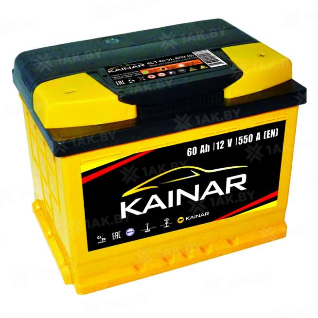 Аккумулятор KAINAR (60 Ah) 550 A, 12 V Обратная, R+ L2 060 261 09 0 R 0