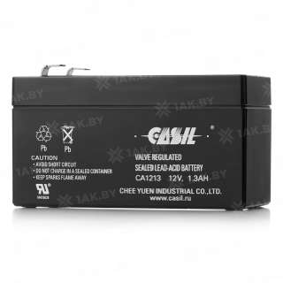 Аккумулятор CASIL для ИБП, детского электромобиля, эхолота (1.3 Ah,12 V) AGM 97x43x50 0.53 кг Аккумулятор CASIL для ИБП, детского электромобиля, эхолота (1.3 Ah,12 V) AGM 97x43x50 0.53 кг