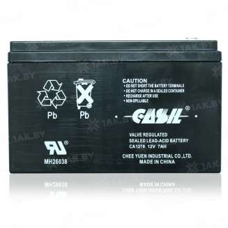 Аккумулятор CASIL (7 Ah,12 V) AGM 150x65x92 2.25 кг 0