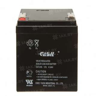 Аккумулятор CASIL для ИБП, детского электромобиля, эхолота (4.5 Ah,12 V) AGM 90x70x102 1.4 кг Аккумулятор CASIL для ИБП, детского электромобиля, эхолота (4.5 Ah,12 V) AGM 90x70x102 1.4 кг