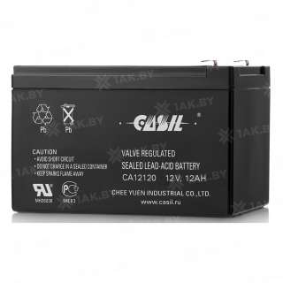 Аккумулятор CASIL для ИБП, детского электромобиля, эхолота (12 Ah,12 V) AGM 151x102x94 3.35 кг Аккумулятор CASIL для ИБП, детского электромобиля, эхолота (12 Ah,12 V) AGM 151x102x94 3.35 кг