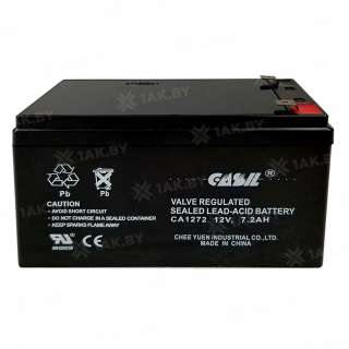 Аккумулятор CASIL для ИБП, детского электромобиля, эхолота (7.2 Ah,12 V) AGM 150x65x92 2.23 кг Аккумулятор CASIL для ИБП, детского электромобиля, эхолота (7.2 Ah,12 V) AGM 150x65x92 2.23 кг