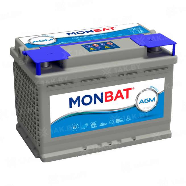Аккумулятор MONBAT AGM (80 Ah) 800 A, 12 V Обратная, R+ L3 0