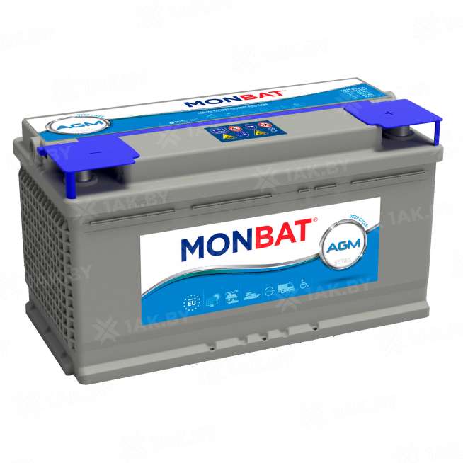 Аккумулятор MONBAT AGM (90 Ah) 850 A, 12 V Обратная, R+ L5 0