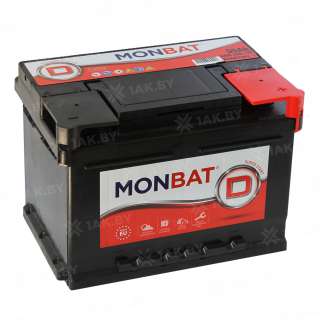 Аккумулятор MONBAT (55 Ah) 520 A, 12 V Обратная, R+ L1 Аккумулятор MONBAT (55 Ah) 520 A, 12 V Обратная, R+ L1