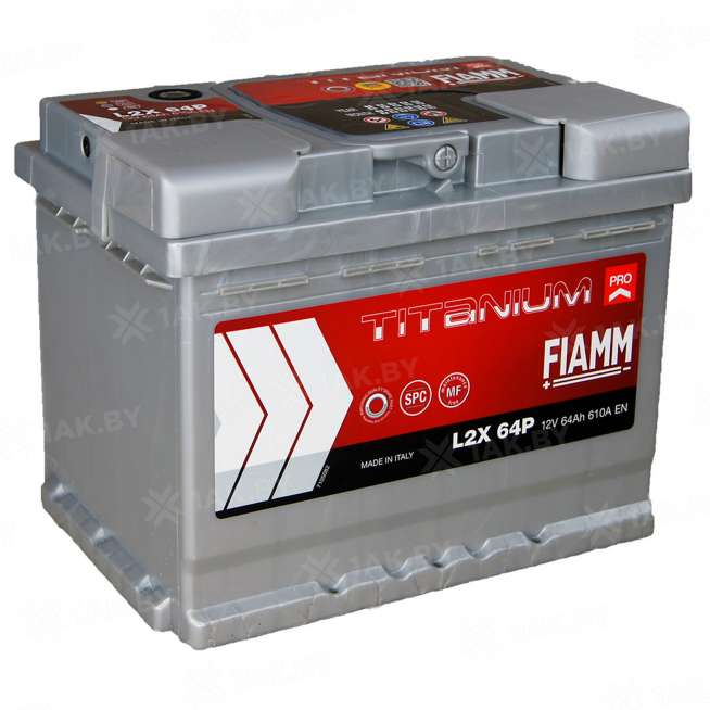 Аккумулятор Titanium (64 Ah) 610 А, 12 V Обратная, R+ L2 0