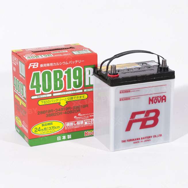 Аккумулятор FURUKAWA (38 Ah) 330 A, 12 V Прямая, L+ B19 0