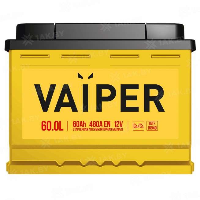 Аккумулятор VAIPER (60 Ah) 480 A, 12 V Обратная, R+ L2 0
