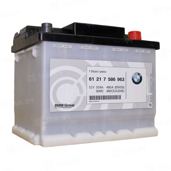Аккумулятор BMW (55 Ah) 480 A, 12 V Обратная, R+ L2 0