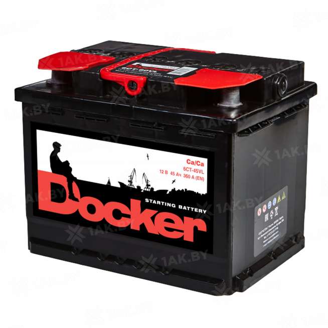 Аккумулятор DOCKER (45 Ah) 360 A, 12 V Обратная, R+ LB1 0