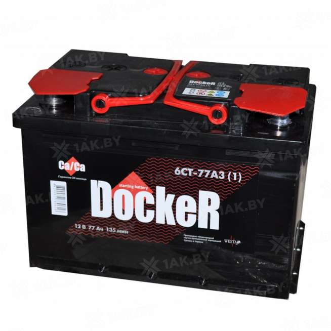 Аккумулятор DOCKER (77 Ah) 615 A, 12 V Обратная, R+ L3 0