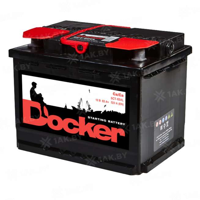 Аккумулятор DOCKER (62 Ah) 520 A, 12 V Обратная, R+ L2 0