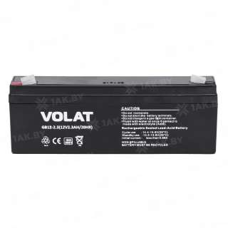 Аккумулятор VOLAT для ИБП, детского электромобиля, эхолота (2.3 Ah,12 V) AGM 178x35x61 0.8 кг Аккумулятор VOLAT для ИБП, детского электромобиля, эхолота (2.3 Ah,12 V) AGM 178x35x61 0.8 кг