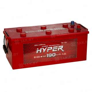 Аккумулятор HYPER (190 Ah) 1250 A, 12 V Обратная, R+ D5 Аккумулятор HYPER (190 Ah) 1250 A, 12 V Обратная, R+ D5