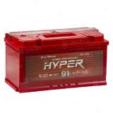 Аккумулятор HYPER (91 Ah) 790 A, 12 V Обратная, R+ L5