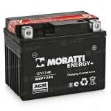 Аккумулятор MORATTI (3 Ah) 45 A, 12 V Обратная, R+ YTX4L-BS