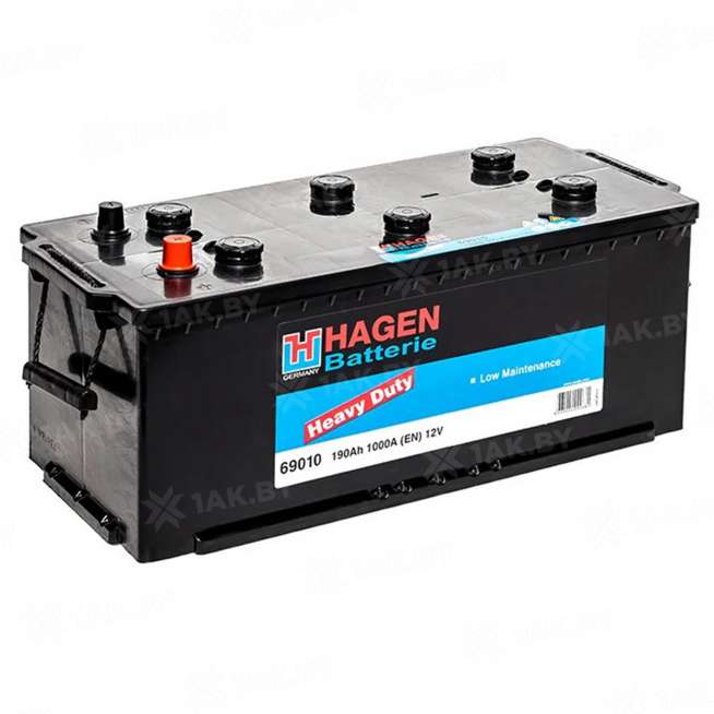 Аккумулятор HAGEN CП (190 Ah) 1000 A, 12 V Прямая, L+ D5 69010 0