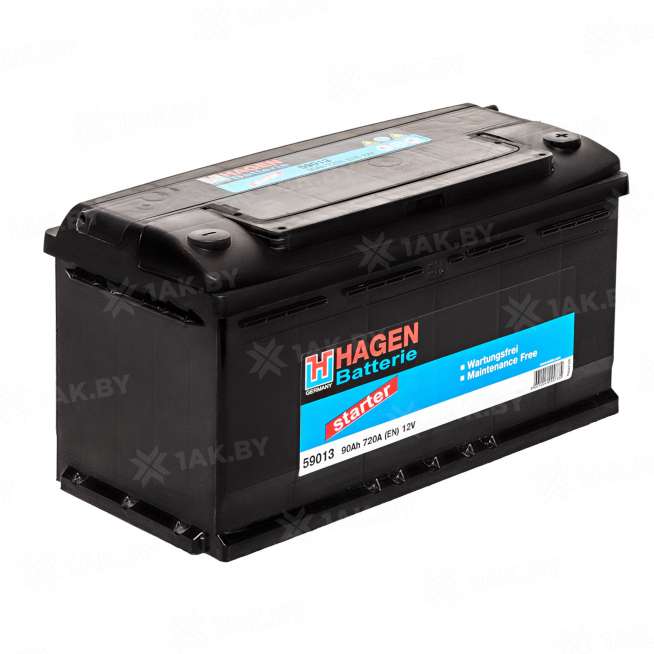 Аккумулятор HAGEN CП (90 Ah) 720 A, 12 V Прямая, L+ L5 59050 0