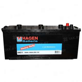 Аккумулятор HAGEN (190 Ah) 1000 A, 12 V Боковое расположение D5