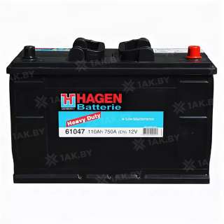 Аккумулятор HAGEN PL (110 Ah) 750 A, 12 V Обратная, R+ D2 61047 Аккумулятор HAGEN PL (110 Ah) 750 A, 12 V Обратная, R+ D2 61047