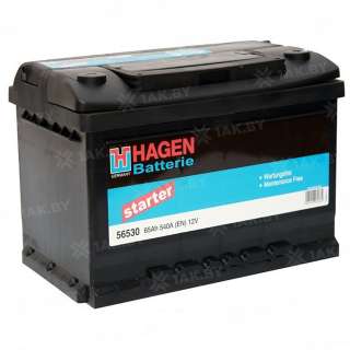 Аккумулятор HAGEN PL (65 Ah) 540 A, 12 V Обратная, R+ LB3 56530