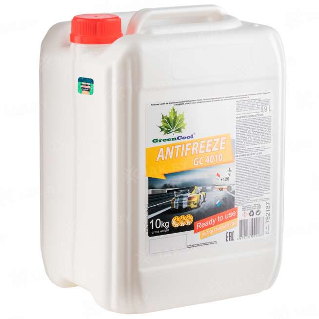 Антифриз готовый к применению GreenCool Antifreeze GC4010 жёлтый, 10кг, Беларусь 1