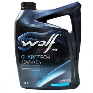 Масло моторное WOLF GUARDTECH 10W40 B4 4л., Бельгия