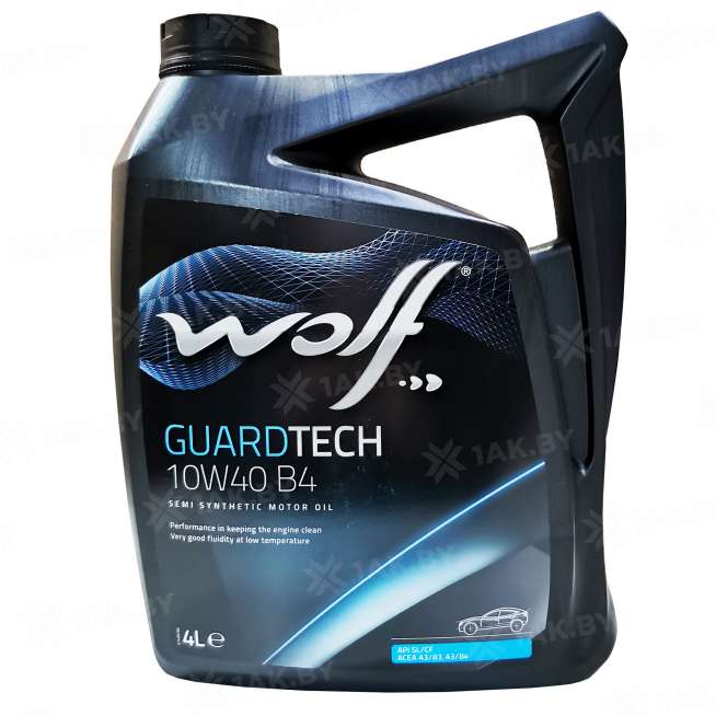 Масло моторное WOLF GUARDTECH 10W40 B4 4л., Бельгия 0