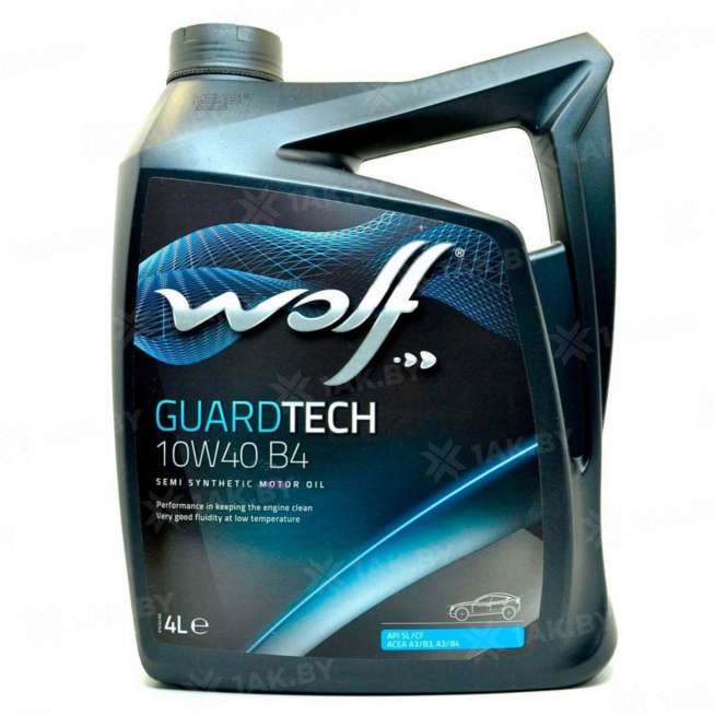 Масло моторное WOLF GUARDTECH 10W40 B4 4л., Бельгия 1