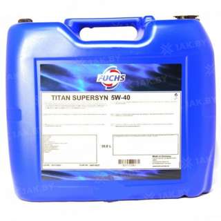 Масло моторное FUCHS TITAN Supersyn 5W-40 SN/CF, 20л