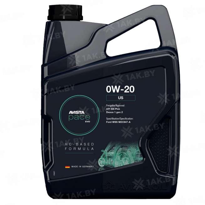Масло моторное AVISTA PACE EVO US 0W-20, 4 л 0