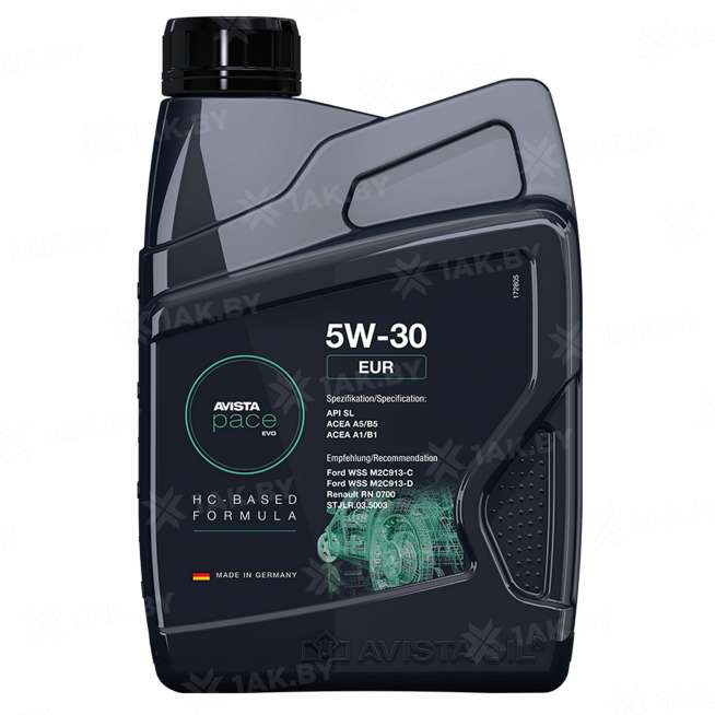 Масло моторное AVISTA PACE EVO EUR 5W-30, 1 л 0