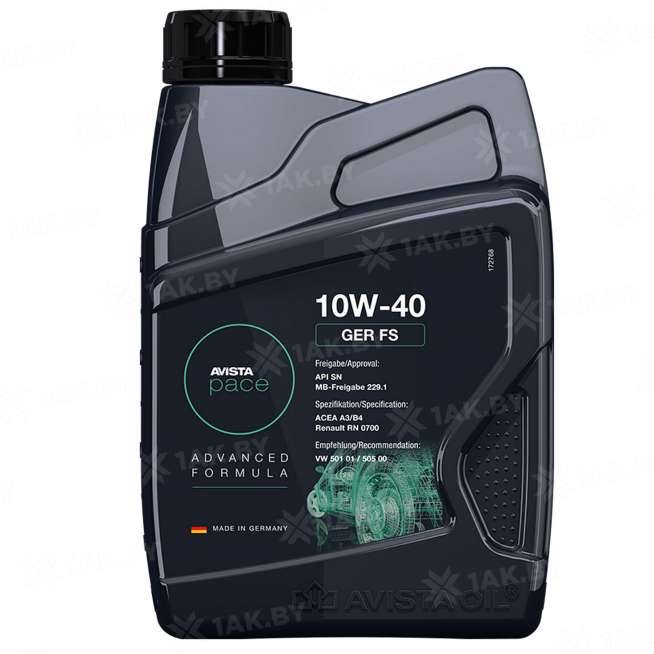 Масло моторное AVISTA PACE GER FS 10W-40, 1 л 0