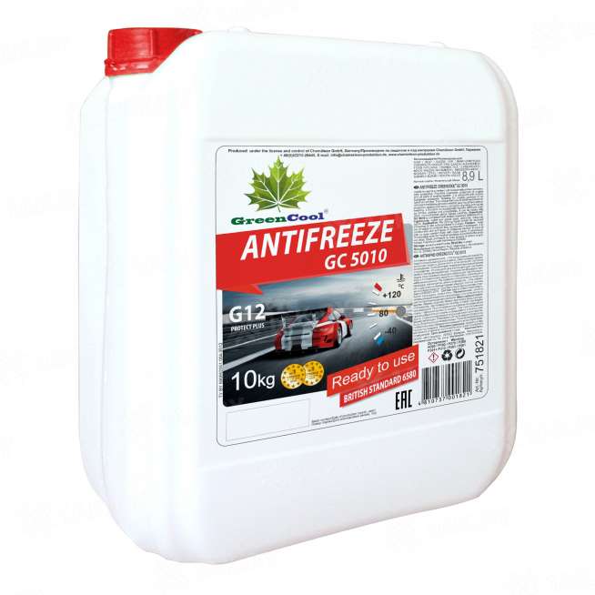 Антифриз готовый к применению GreenCool Antifreeze GC5010 красный, 10кг, Беларусь 3