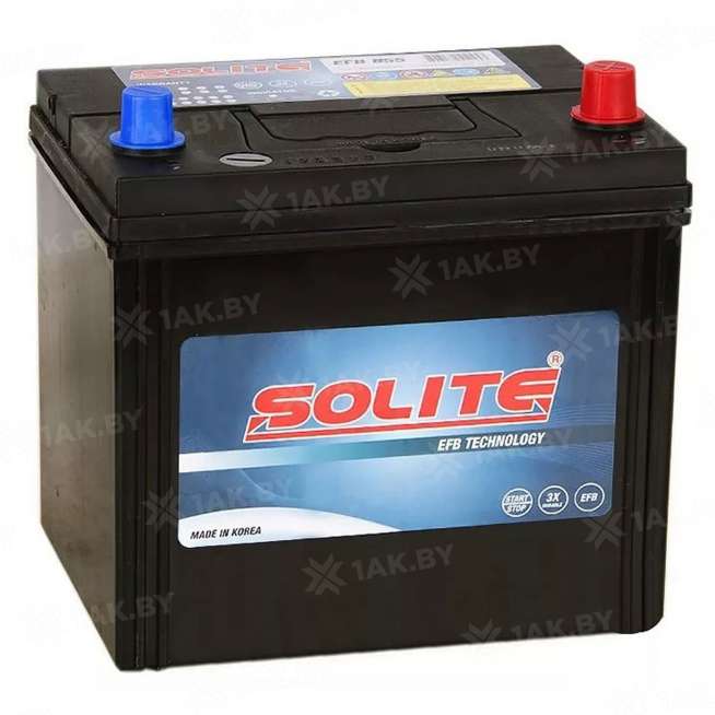 Аккумулятор SOLITE EFB (50 Ah) 440 A, 12 V Обратная, R+ Европа EFB N55 0