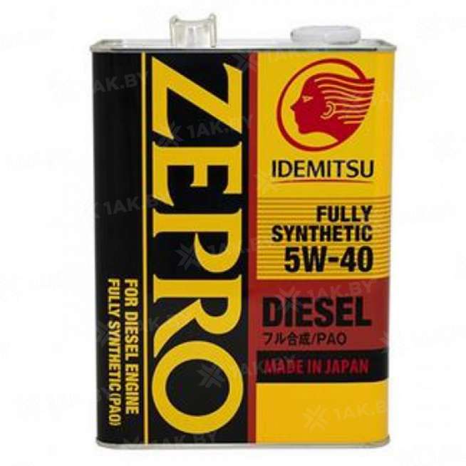 Масло моторное IDEMITSU ZEPRO FULLY SYNTHETIC CF 5W-40, 4л 0