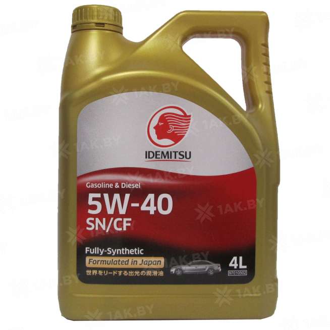 Масло моторное IDEMITSU 5W-40 SN/CF F-S, 4л 0