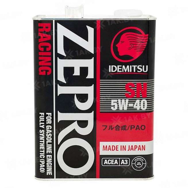 Масло моторное IDEMITSU ZEPRO RACING SN 5W-40, 4 л 0