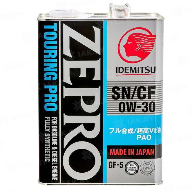 Масло моторное IDEMITSU ZEPRO TOURING PRO SN/GF-5 0W-30, 4 л 0