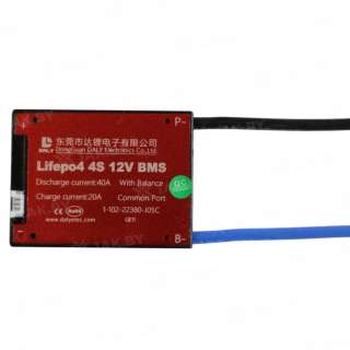 Плата BMS LiFePO4 4S 40A 12V 40A