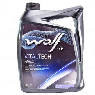 Масло моторное WOLF VitalTech 5W-40 4 л, Бельгия 0