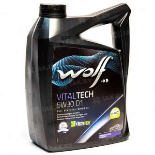 Масло моторное WOLF VITALTECH 5W30 D1 5л., Бельгия