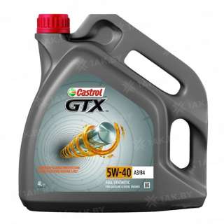 Масло моторное Castrol GTX 5W-40 A3/B4 4л.