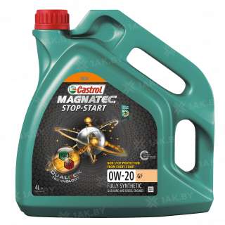 Масло моторное Castrol MAGNATEC Stop-Start 0W-20 GF (DUALOCK) 4л. Масло моторное Castrol MAGNATEC Stop-Start 0W-20 GF (DUALOCK) 4л.