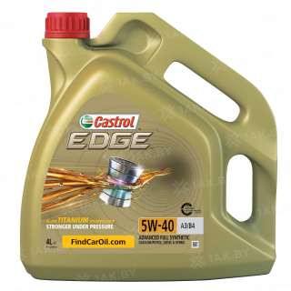 Масло моторное Castrol EDGE 5W-40 A3/B4, 4 л