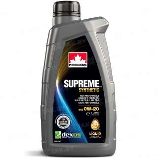 Масло моторное PETRO-CANADA SUPREME SYNTHETIC 0W-20, 1л Масло моторное PETRO-CANADA SUPREME SYNTHETIC 0W-20, 1л