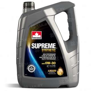 Масло моторное PETRO-CANADA SUPREME SYNTHETIC 0W-30, 5 л Масло моторное PETRO-CANADA SUPREME SYNTHETIC 0W-30, 5 л