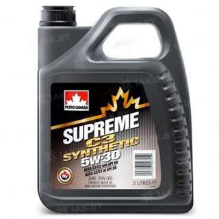 Масло моторное PETRO-CANADA SUPREME C3 SYNTHETIC 5W-30, 5л Масло моторное PETRO-CANADA SUPREME C3 SYNTHETIC 5W-30, 5л