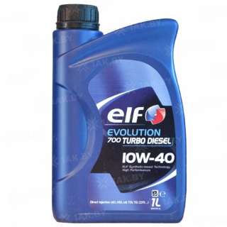 масло моторное ELF EVOLUTION 700 TURBO DIESEL 10W-40, 1л